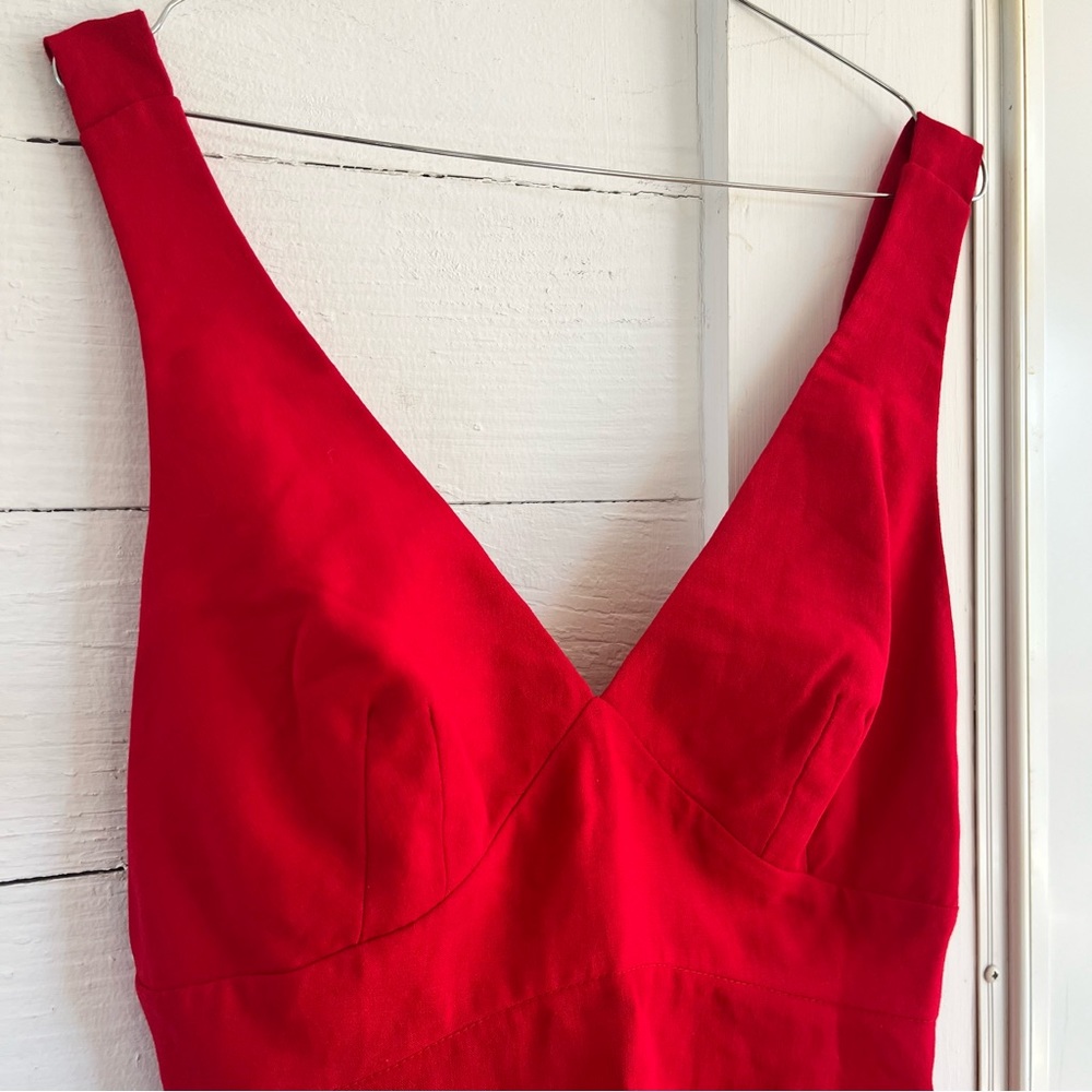 Designer Red Dress - Picture 10 of 11
